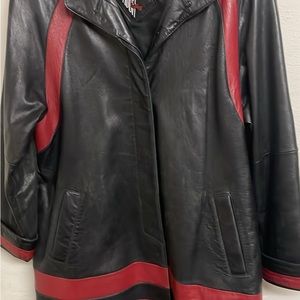 Tiboa  Leather Coat